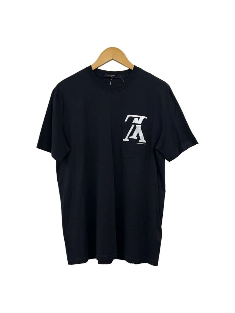 Louis Vuitton Short Sleeve T-Shirt Fmb Navy White Chest Pocket L